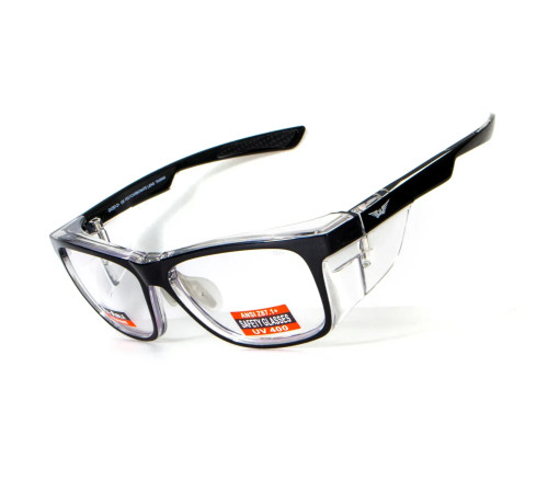 Окуляри під діоптрії Global Vision RX-T Сrystal Black (rx-able), прозорі