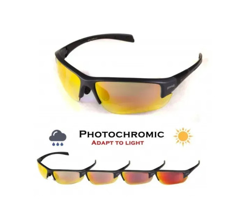 Окуляри захисні фотохромні Global Vision Hercules-7 Photochromic Anti-Fog, червоні