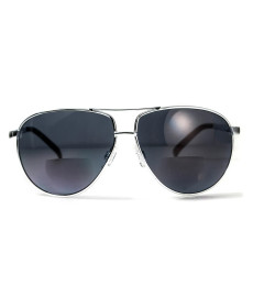 Окуляри захисні з біфокальною лінзою Global Vision Aviator Bifocal (+2.5) сірі