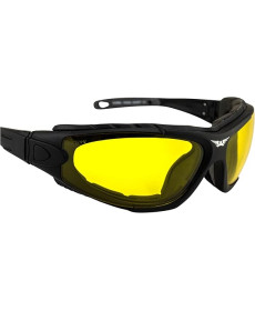 Окуляри захисні фотохромні Global Vision Shorty Photochromic Anti-Fog, жовті