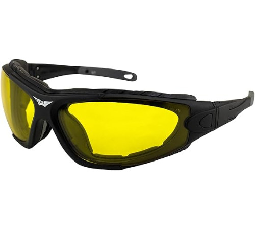 Окуляри захисні фотохромні Global Vision Shorty Photochromic Anti-Fog, жовті