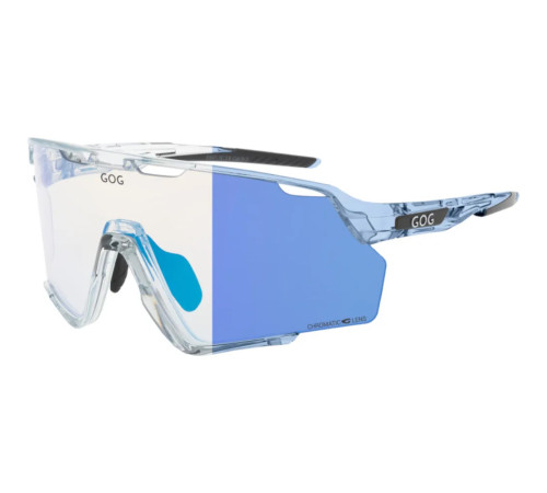 Окуляри захисні GOG Prometheus Photochromic Cat.0-3, блакитні