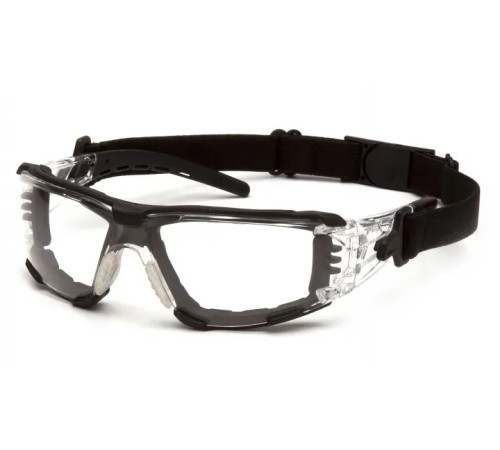 Окуляри захисні з ущільнювачем Pyramex Fyxate Super Anti-Fog H2MAX, прозорі Окуляри захисні з ущільнювачем Pyramex Fyxate Super Anti-Fog H2MAX, прозорі