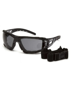 Окуляри захисні з ущільнювачем Pyramex Fyxate Super Anti-Fog H2MAX, сірі