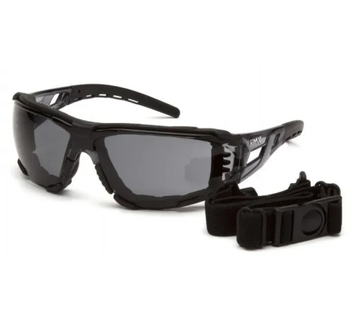 Окуляри захисні з ущільнювачем Pyramex Fyxate Super Anti-Fog H2MAX, сірі Окуляри захисні з ущільнювачем Pyramex Fyxate Super Anti-Fog H2MAX, сірі