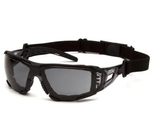 Окуляри захисні з ущільнювачем Pyramex Fyxate Super Anti-Fog H2MAX, сірі Окуляри захисні з ущільнювачем Pyramex Fyxate Super Anti-Fog H2MAX, сірі