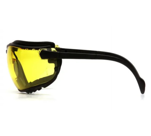 Окуляри захисні з ущільнювачем Pyramex V2G+RX Anti-Fog, жовті з діоптрійною вставкою Окуляри захисні з ущільнювачем Pyramex V2G+RX Anti-Fog, жовті з діоптрійною вставкою