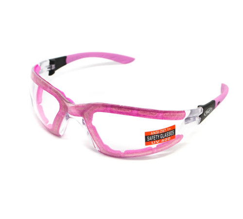 Окуляри захисні з ущільнювачем Global Vision Ruthless Purple Anti-Fog, прозорі