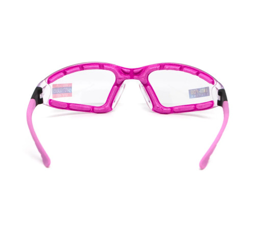 Окуляри захисні з ущільнювачем Global Vision Ruthless Purple Anti-Fog, прозорі