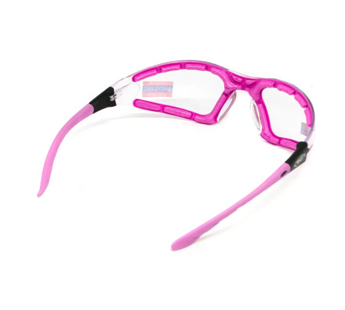 Окуляри захисні з ущільнювачем Global Vision Ruthless Purple Anti-Fog, прозорі