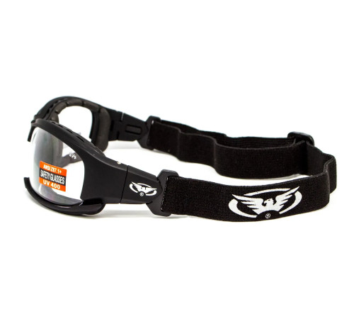 Окуляри захисні з ущільнювачем Global Vision Assault (clear) Anti-Fog, прозорі