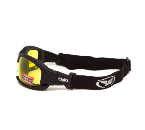 Окуляри захисні з ущільнювачем Global Vision Assault Anti-Fog, жовті