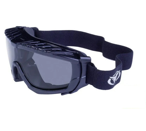 Окуляри захисні з ущільнювачем Global Vision Ballistech-1 (smoke) Anti-Fog, чорні