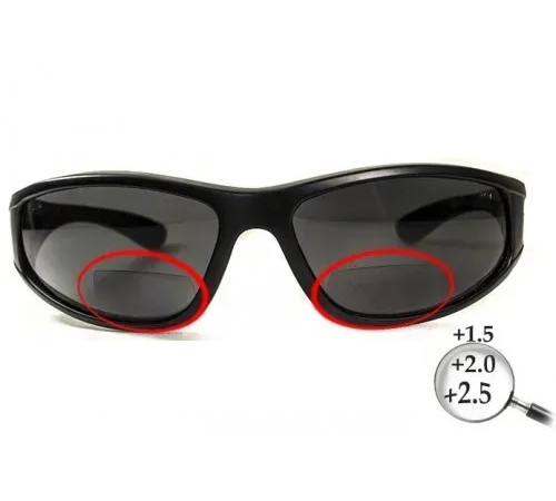 Окуляри захисні біфокальні поляризаційні BluWater Winkelman-2 (+2.5), чорні