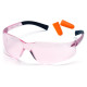 Окуляри захисні Pyramex Mini-Ztek combo, рожеві