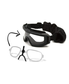 Окуляри захисні з ущільнювачем Venture Gear Tactical Loadout+RX Super Anti-Fog H2MAX, прозорі з діоптрійною вставкою