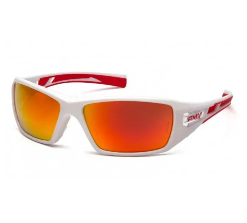 Окуляри захисні Pyramex Velar White, червоні
