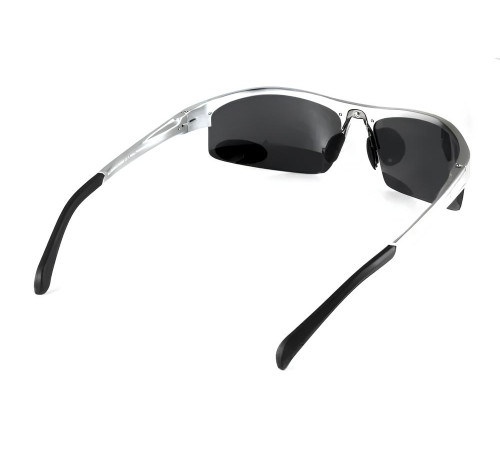 Окуляри поляризаційні BluWater Alumination-5 Silver Polarized, чорні