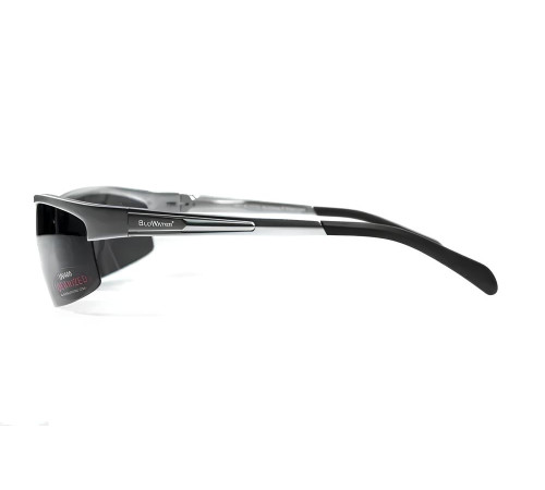 Окуляри поляризаційні BluWater Alumination-5 Silver Polarized, чорні