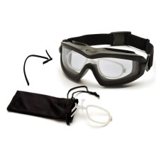 Окуляри захисні з ущільнювачем Pyramex V2G-XP + RX Anti-Fog, прозорі 