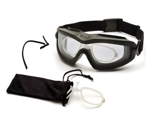 Окуляри захисні з ущільнювачем Pyramex V2G-XP + RX Anti-Fog, прозорі Окуляри захисні з ущільнювачем Pyramex V2G-XP + RX Anti-Fog, прозорі