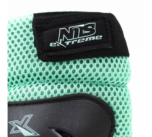 Комплект протекторів розмір L NILS EXTREME H706 чорно-м'ятний Комплект протекторів розмір L NILS EXTREME H706 чорно-м'ятний
