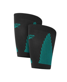 Бандаж для коліна Reebok Knitted Compression Thigh Sleeve розмір S, чорно-бірюзовий