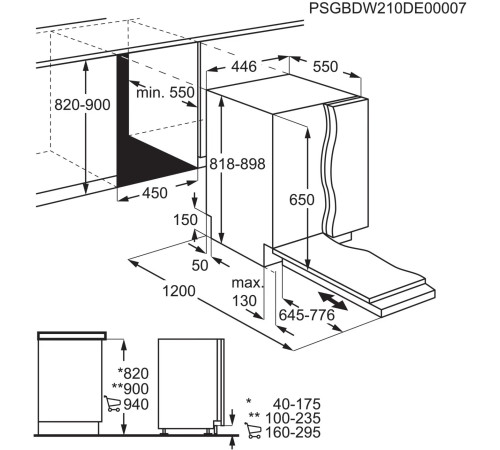 Посудомийна машина ELECTROLUX EEA17200L