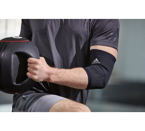 Бандаж для ліктя Adidas Performance Elbow Support розмір S, чорно-білий