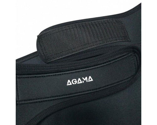 Пояс нирковий Agama Nylon X4 4 мм - 4XL - чорний