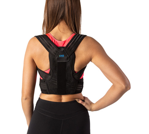 Коректор постави ONE FITNESS KP207 розмір L, чорний