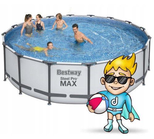 Басейн каркасний 12в1 Bestway 5612Z Steel Pro Max 488 см Басейн каркасний 12в1 Bestway 5612Z Steel Pro Max 488 см