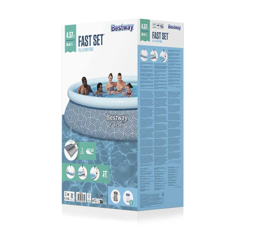 Басейн надувний 9в1 Bestway 57313NN 457 x 84 см
