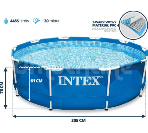 Басейн каркасний 9в1 INTEX 28202, 305 x 76 см, синій Басейн каркасний 9в1 INTEX 28202, 305 x 76 см, синій