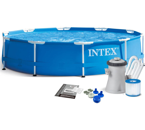 Басейн каркасний 9в1 INTEX 28202, 305 x 76 см, синій Басейн каркасний 9в1 INTEX 28202, 305 x 76 см, синій