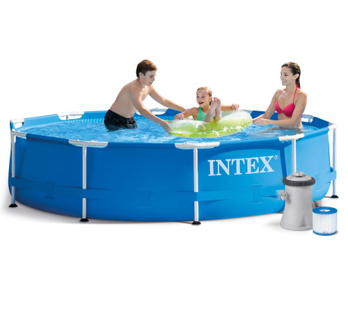 Басейн каркасний 9в1 INTEX 28202, 305 x 76 см, синій Басейн каркасний 9в1 INTEX 28202, 305 x 76 см, синій