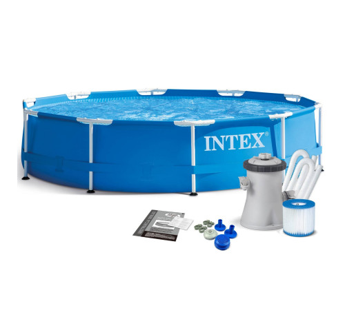 Басейн каркасний 9в1 INTEX 28202, 305 x 76 см, синій Басейн каркасний 9в1 INTEX 28202, 305 x 76 см, синій