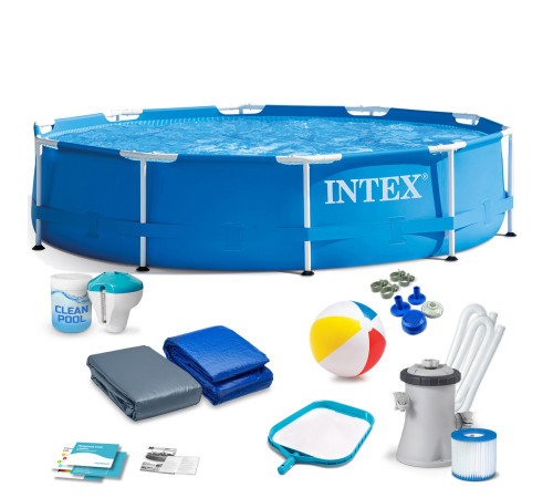Басейн каркасний 16в1 INTEX 28202GN, 305 x 76 см, синій Басейн каркасний 16в1 INTEX 28202GN, 305 x 76 см, синій