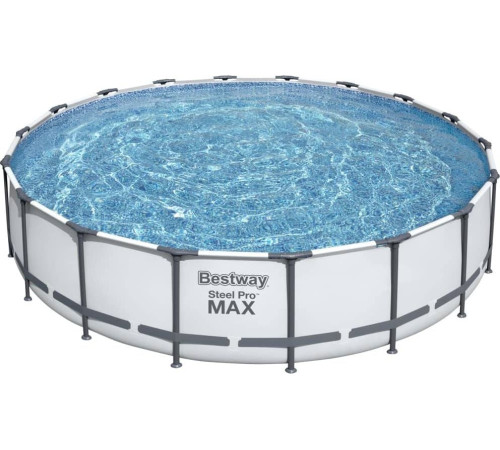 Басейн каркасний Bestway Steel Pro MAX з аксесуарами, 549x122 см - білий Басейн каркасний Bestway Steel Pro MAX з аксесуарами, 549x122 см - білий