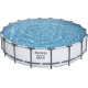 Басейн каркасний Bestway Steel Pro MAX з аксесуарами, 549x122 см - білий