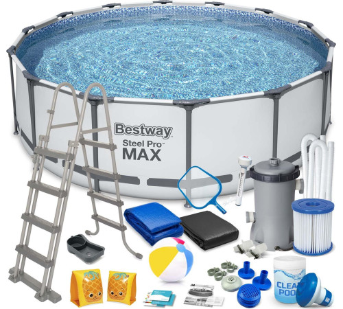 Басейн каркасний 19в1 Bestway 5612X Steel Pro Max 427 см Басейн каркасний 19в1 Bestway 5612X Steel Pro Max 427 см