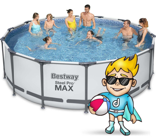 Басейн каркасний 19в1 Bestway 5612X Steel Pro Max 427 см Басейн каркасний 19в1 Bestway 5612X Steel Pro Max 427 см