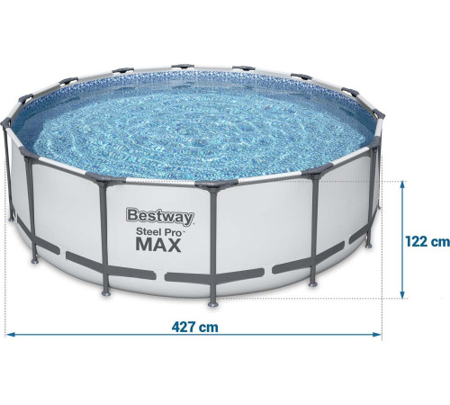 Басейн каркасний 19в1 Bestway 5612X Steel Pro Max 427 см Басейн каркасний 19в1 Bestway 5612X Steel Pro Max 427 см