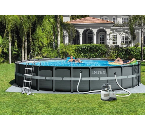 Басейн каркасний Intex ULTRA 610 x 122 см 5в1 - графітовий Басейн каркасний Intex ULTRA 610 x 122 см 5в1 - графітовий