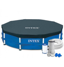 Каркасний басейн Metal Frame Pool Intex 28202-3 New 305 x 76см - синій