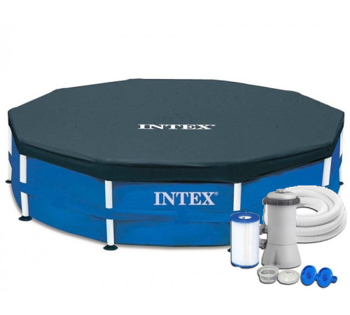 Каркасний басейн Metal Frame Pool Intex 28202-3 New 305 x 76см - синій Каркасний басейн Metal Frame Pool Intex 28202-3 New 305 x 76см - синій