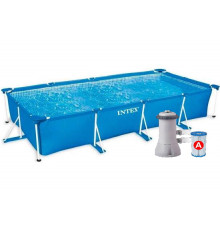 Каркасний басейн Rectangular Frame Pool Intex 28274 (450 x 220 x 84см) - синій