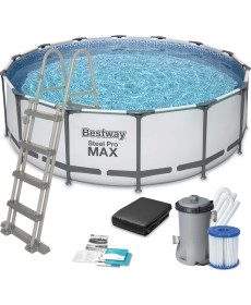 Басейн каркасний 11в1 Bestway 56438 Steel Pro Max 457 см 