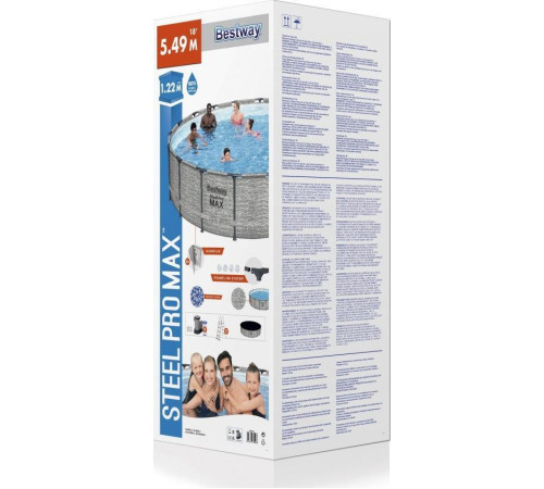 Басейн каркасний Bestway 549x122 см Steel Pro Max Басейн каркасний Bestway 549x122 см Steel Pro Max