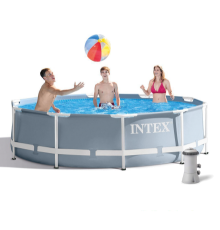 Басейн каркасний Prism Frame Pool Intex 26702 305 x 76 см - сірий